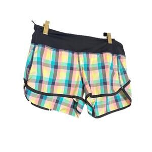 Lululemon Womens Size 6 Multicolor Court Rival High-Rise Shorts Athleisure